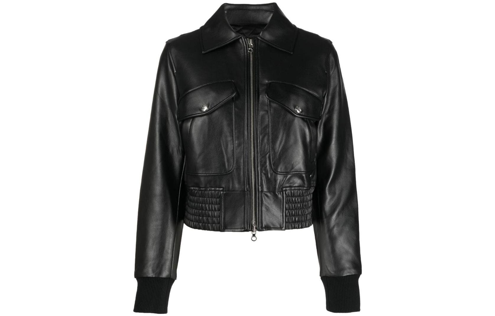 (Women) DIESEL FW22  Cropped Black Bomber Jacket A061910PDAF9XX
