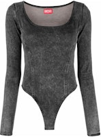 (Women) DIESEL FW22 Washed Black Solid Color Jumpsuit A03754069ZN02 (Women) DIESEL FW22 Washed Black Solid Color Jumpsuit A03754069ZN02