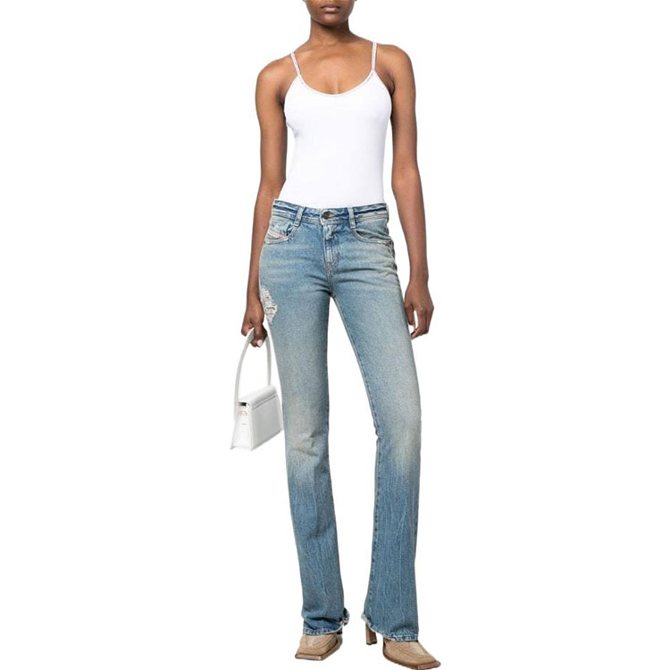 Lookbook (W) DIESEL FW22 水洗褪色喇叭牛仔褲 - 藍色 A0361709D9801