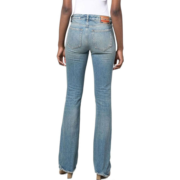 Shop (W) DIESEL FW22 水洗褪色喇叭牛仔褲 - 藍色 A0361709D9801