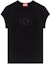 Buy (Women) DIESEL FW22 OVAL-D Embroidered Cutout Logo Slim Fit Short Sleeve Tee Women A062680AFAA9XXA