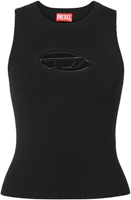 (Women) DIESEL FW22 Oval-D Metal Cutout Logo Slim Fit Halter Tank Top Vest A096210DLAX9XX Lookbook (Women) DIESEL FW22 Oval-D Metal Cutout Logo Slim Fit Halter Tank Top Vest A096210DLAX9XX