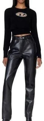 (Women) DIESEL FW22 OVAL D Cutout Detail Crewneck Cashmere Sweater Women Black. A067120KCAE9XX Details for (Women) DIESEL FW22 OVAL D Cutout Detail Crewneck Cashmere Sweater Women Black. A067120KCAE9XX