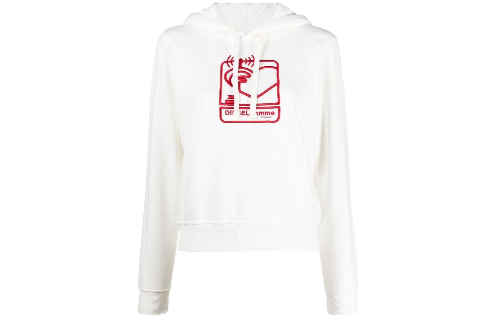 Order (W) Diesel FW22 白色刺繡Logo休閒運動衫 A065700NAZQ141