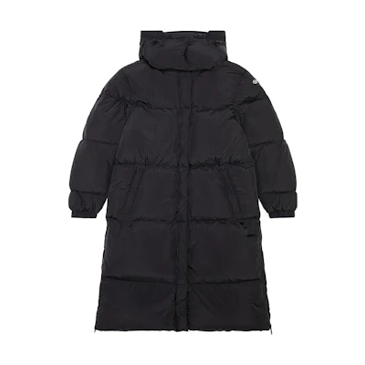 (Women) DIESEL FW23 Black Long Down Jacket with Detachable Hood. A105790AEAI-9XX