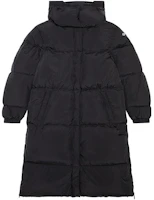 Order (W) DIESEL FW23 黑色长款羽绒夹克可拆卸帽子外套. A105790AEAI-9XX