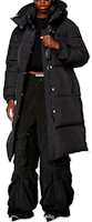 Lookbook (W) DIESEL FW23 黑色长款羽绒夹克可拆卸帽子外套. A105790AEAI-9XX