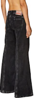 Shop (W) DIESEL FW23 黑色中腰寬鬆喇叭牛仔褲 A12808068HN-BLACK