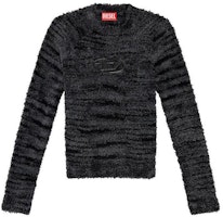 (Women) DIESEL FW23 Black Pullover Knit Crewneck Sweater A111610BMAG-9XX (Women) DIESEL FW23 Black Pullover Knit Crewneck Sweater A111610BMAG-9XX