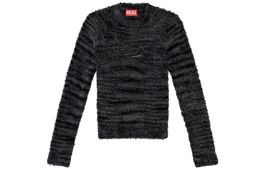 Order (W) DIESEL FW23 黑色毛衣圓領針織上衣 A111610BMAG-9XX
