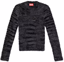 Order (Women) DIESEL FW23 Black Pullover Knit Crewneck Sweater A111610BMAG-9XX