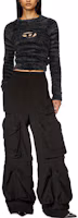 Lookbook (Women) DIESEL FW23 Black Pullover Knit Crewneck Sweater A111610BMAG-9XX