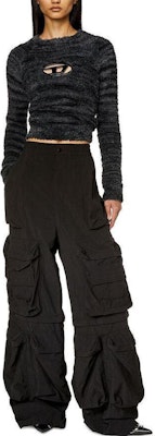 (W) DIESEL FW23 黑色毛衣圓領針織上衣 A111610BMAG-9XX Lookbook (W) DIESEL FW23 黑色毛衣圓領針織上衣 A111610BMAG-9XX