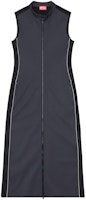 (Women) DIESEL FW23 Black Y2K Wool Sleeveless Midi Dress Comfortable Loose Fit A128500CLAI-BLACK (Women) DIESEL FW23 Black Y2K Wool Sleeveless Midi Dress Comfortable Loose Fit A128500CLAI-BLACK