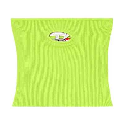 (Women) DIESEL FW23 Green Strapless Top with Metal Logo Oval D Series A130190DLAX-5KB