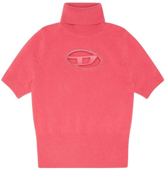 women-diesel-fw-23-pink-oval-d-logo-knitted-short-sleeve-turtleneck-sweater-a067130-kcae-3-cx