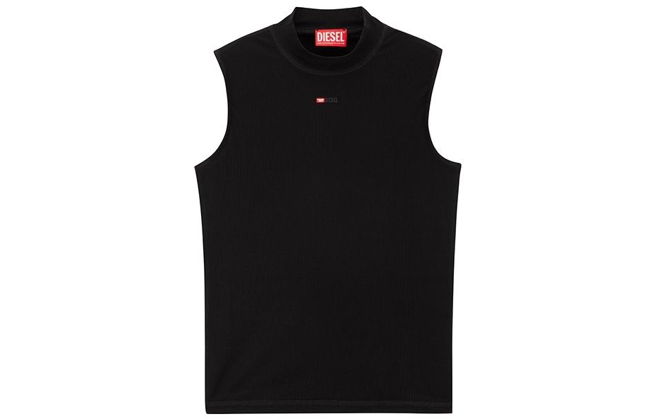 (Women) Diesel FW23 Slim-Fit Crewneck Tank Top Black Casual Minimalist Design A103970BLAN-9XX
