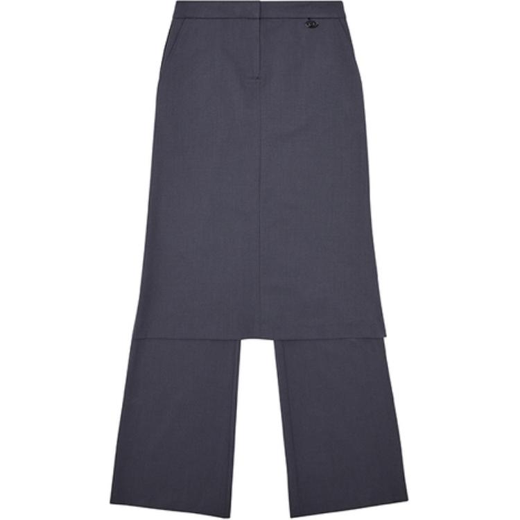 (Women) DIESEL FW24  Casual Minimalist Comfort Suit Pants in Dark Gray. A140050HJAB-98X