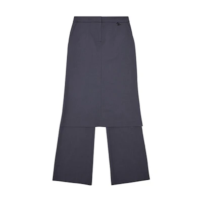 (Women) DIESEL FW24 Casual Minimalist Comfort Suit Pants in Dark Gray. A140050HJAB-98X