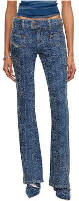 (W) ディーゼル FW24 デニム ローウエスト フレアジーンズ ブルー カジュアルパンツ. A144680PGAH-01 Shop (W) ディーゼル FW24 デニム ローウエスト フレアジーンズ ブルー カジュアルパンツ. A144680PGAH-01