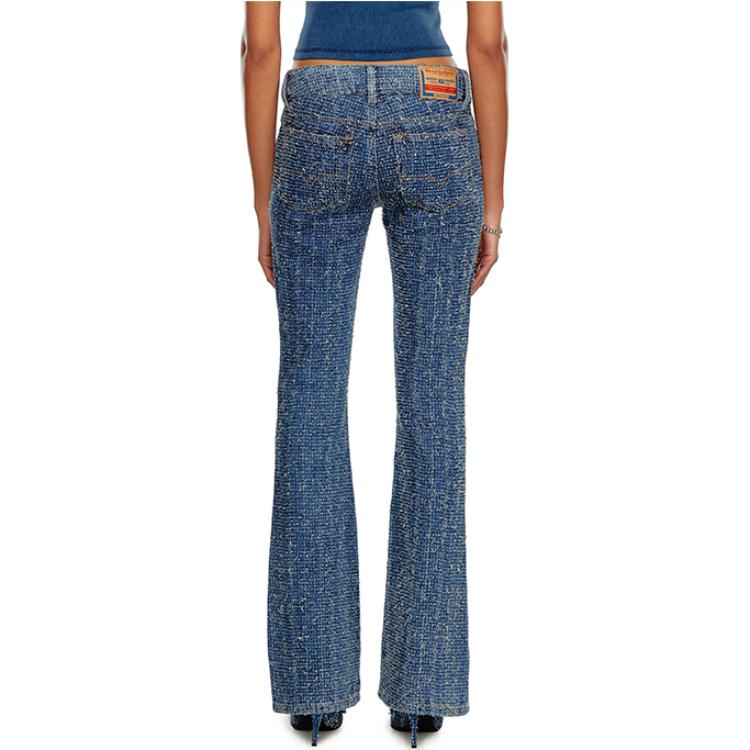 Purchase (W) ディーゼル FW24 デニム ローウエスト フレアジーンズ ブルー カジュアルパンツ. A144680PGAH-01