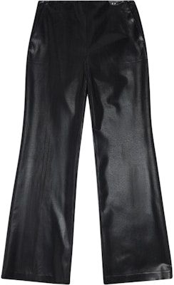 (Women) DIESEL FW24 Shiny Coated Flared Black Casual Pants. A139870IPAA-93R Order (Women) DIESEL FW24 Shiny Coated Flared Black Casual Pants. A139870IPAA-93R
