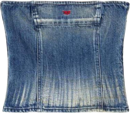 (W) DIESEL FW24 蓝色侧拉链修身无肩带上衣。 A1277409I97-01 Buy (W) DIESEL FW24 蓝色侧拉链修身无肩带上衣。 A1277409I97-01