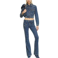 Lookbook (W) DIESEL FW24 藍色金屬鈕扣修身牛仔外套 A142030PGAH-01