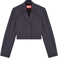 (Women) DIESEL FW24 Solid Color Casual Long Sleeve Blazer - Dark Gray A153260HJAB-98X (Women) DIESEL FW24 Solid Color Casual Long Sleeve Blazer - Dark Gray A153260HJAB-98X