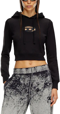 (Women) Diesel FW24 Black Short Pullover Hoodie Long Sleeve A157140GRAC-9XX Lookbook (Women) Diesel FW24 Black Short Pullover Hoodie Long Sleeve A157140GRAC-9XX