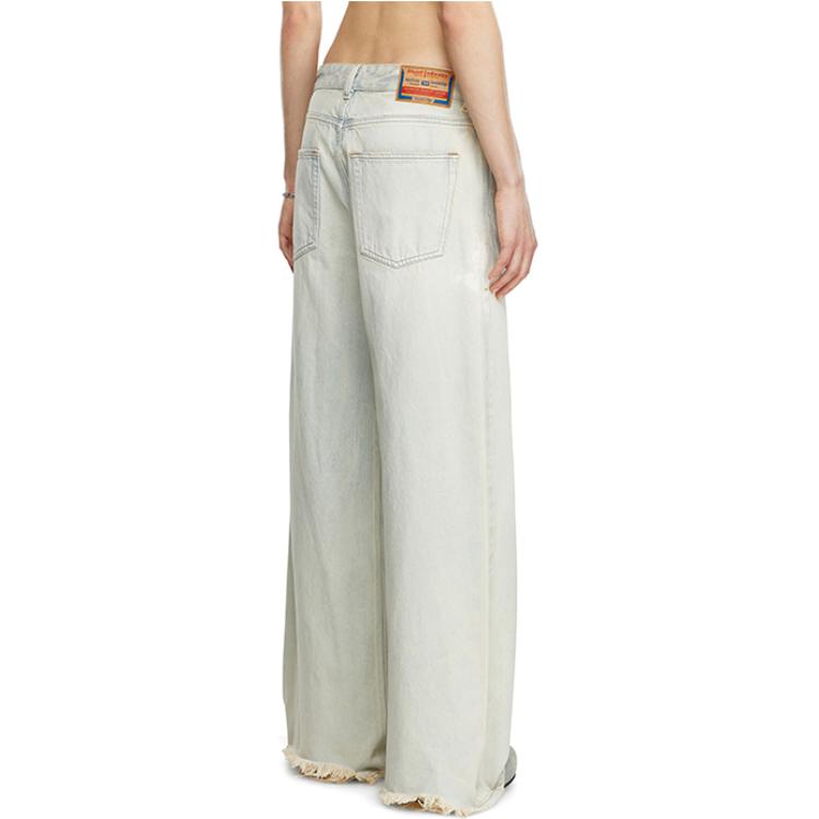 Shop (W) DIESEL FW24 D-SIRE低腰阔腿牛仔裤 浅灰色 A0692609J81-01