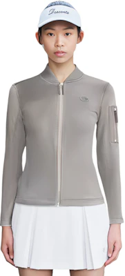 (Women) Diesel Light Grey Logo Print Zip Baseball Collar Jacket A105710BHAV-9BX Cheap (Women) Diesel Light Grey Logo Print Zip Baseball Collar Jacket A105710BHAV-9BX