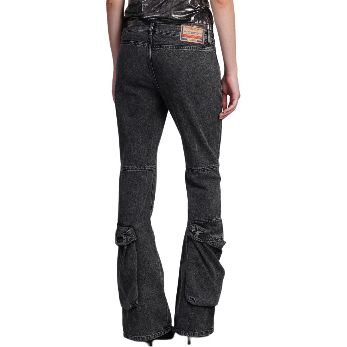 Shop (W) DIESEL 灰色低腰喇叭牛仔裤拉链款 A147390CBD-H02