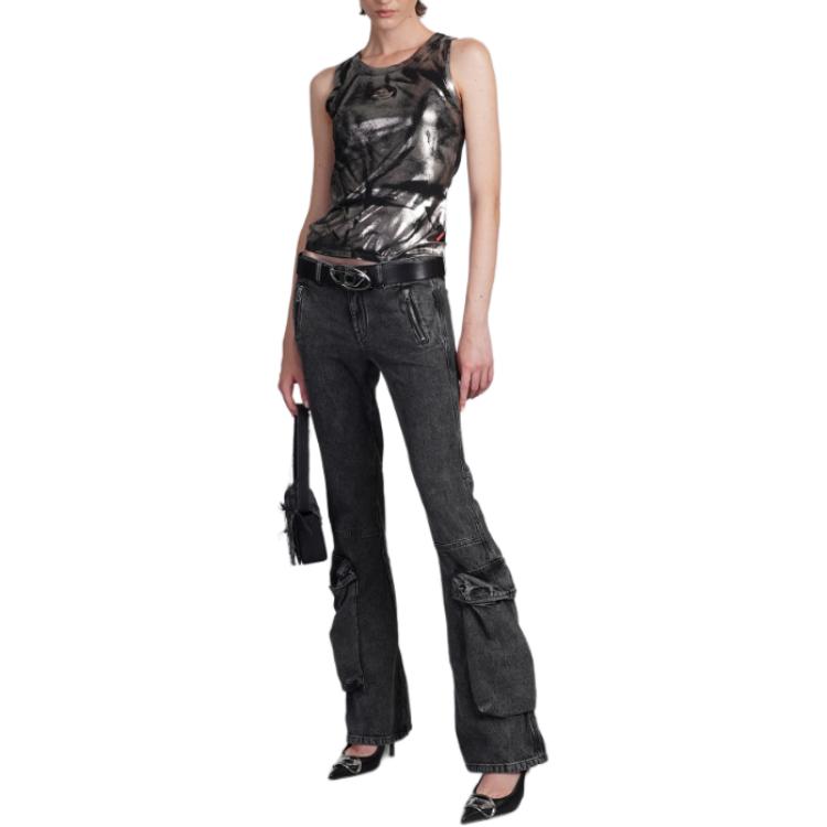 Details for (W) DIESEL 灰色低腰喇叭牛仔裤拉链款 A147390CBD-H02