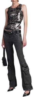 (W) DIESEL 灰色低腰喇叭牛仔裤拉链款 A147390CBD-H02 Details for (W) DIESEL 灰色低腰喇叭牛仔裤拉链款 A147390CBD-H02