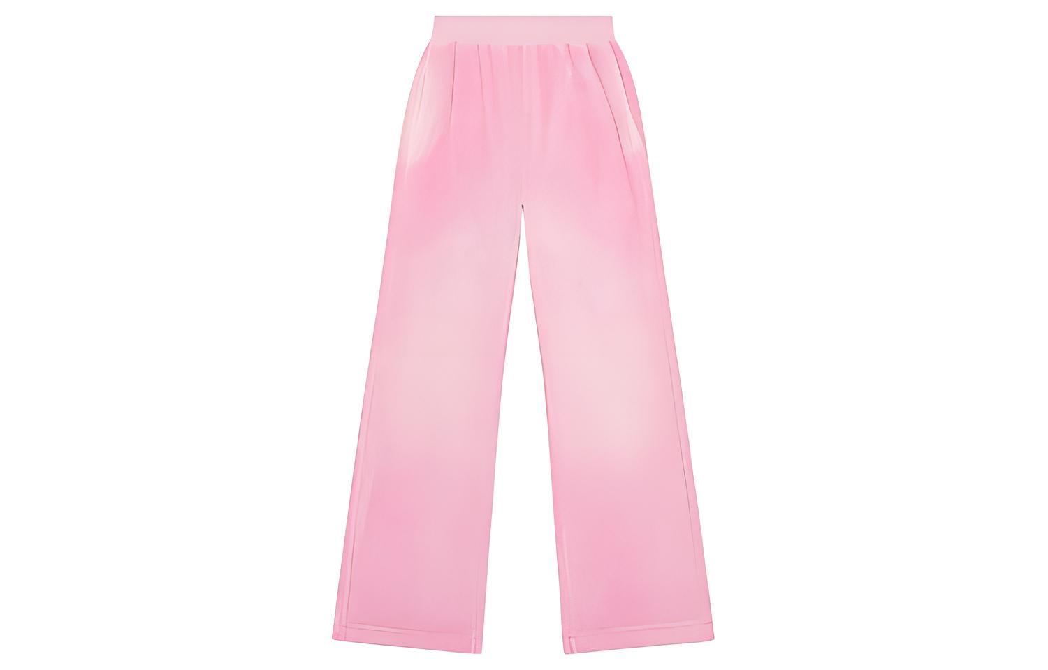 (Women) DIESEL Monogram FW23 Pink Tie-Dye Wide-Leg Casual Pants Women A104160NIAA-3CY