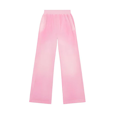 (Women) DIESEL Monogram FW23 Pink Tie-Dye Wide-Leg Casual Pants Women A104160NIAA-3CY