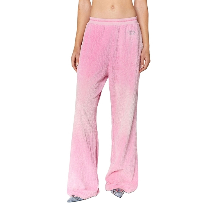 Lookbook (Women) DIESEL Monogram FW23 Pink Tie-Dye Wide-Leg Casual Pants Women A104160NIAA-3CY