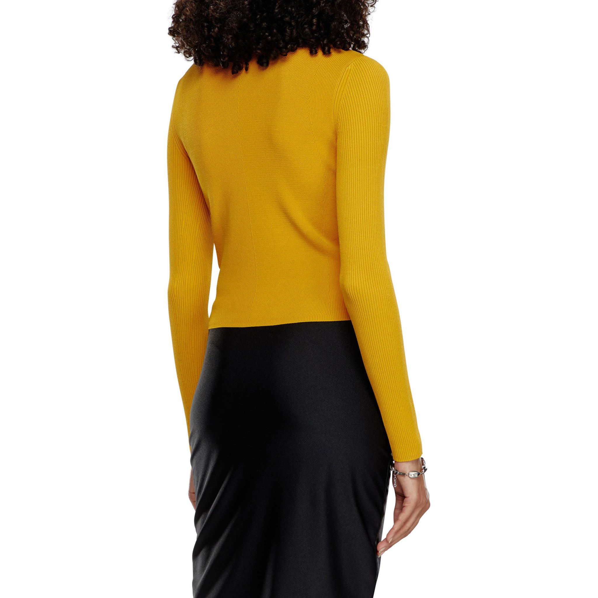 Purchase (W) DIESEL OVAL-D 高领针织毛衣配金属标志 浅棕色 A141870DLAX-7ER