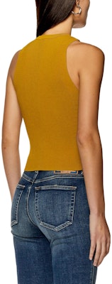 (W) DIESEL OVAL-D黄色修身几何标志无袖上衣 A096210DLAX-5KK Shop (W) DIESEL OVAL-D黄色修身几何标志无袖上衣 A096210DLAX-5KK