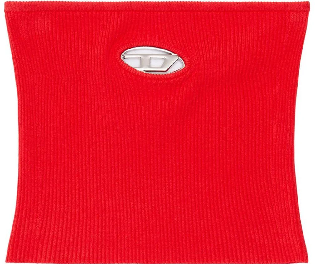 women-diesel-oval-d-fw-23-red-ribbed-comfortable-bandeau-top-for-women-a130190-dlax-red