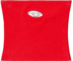 (Women) DIESEL OVAL-D FW23 Red Ribbed Comfortable Bandeau Top for Women. A130190DLAX-RED (Women) DIESEL OVAL-D FW23 Red Ribbed Comfortable Bandeau Top for Women. A130190DLAX-RED