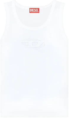 (Women) Diesel OVAL-D Logo Slim Fit Casual Tank Top - White A157030AFAA-100 Buy (Women) Diesel OVAL-D Logo Slim Fit Casual Tank Top - White A157030AFAA-100