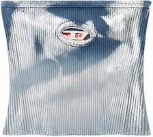 (Women) DIESEL OVAL-D Series Metallic Sheen Knit Slim Fit Bandeau Women Blue A138710BNAE-8NC (Women) DIESEL OVAL-D Series Metallic Sheen Knit Slim Fit Bandeau Women Blue A138710BNAE-8NC