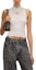 Shop (Women) DIESEL OVAL-D Slim Fit Knit High-Neck Tank Top Women Grey with Metal Logo A130200DLAX-9CJ