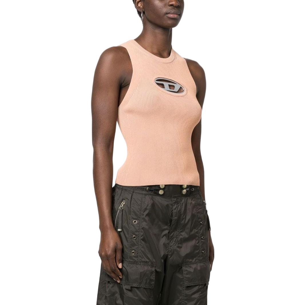 Purchase (W) DIESEL 椭圆D SS23 珊瑚粉修身无袖挂脖背心 女款 A096210DLAX-3CM