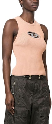 (Women) DIESEL Oval-D SS23 Coral Pink Slim Fit Sleeveless Halter Tank Top Women. A096210DLAX-3CM Purchase (Women) DIESEL Oval-D SS23 Coral Pink Slim Fit Sleeveless Halter Tank Top Women. A096210DLAX-3CM