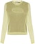 Order (Women) DIESEL OVAL-D SS23 Logo Graphic Embroidered Long Sleeve Tee Yellow-Green A084520BJAQ5BVA