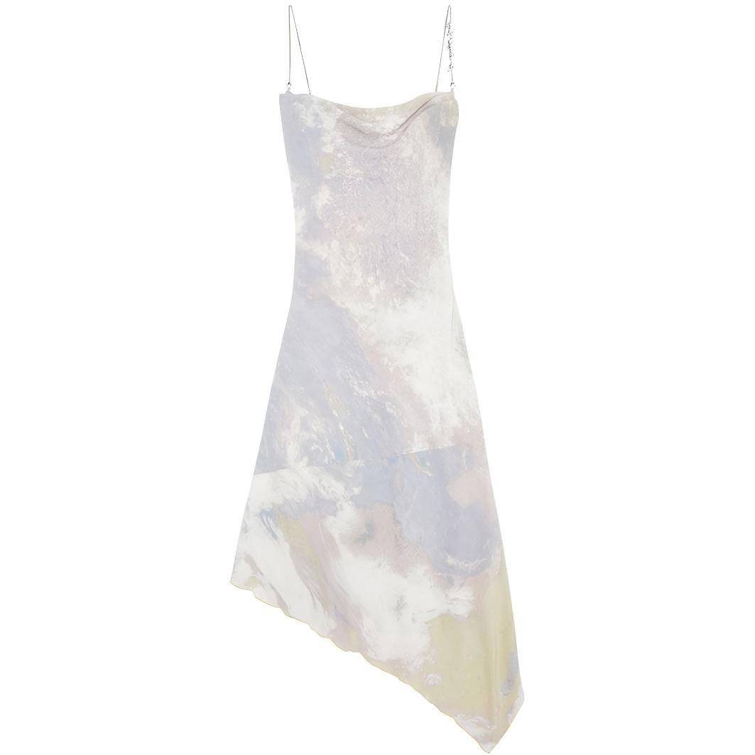 (Women) DIESEL Purple Tie-Dye Slim-Fit Sleeveless Casual Tank Dress for Women. A110410QFAX