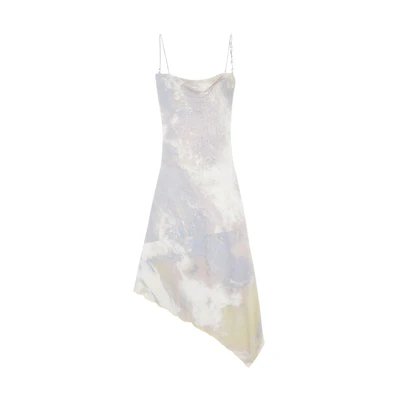 (Women) DIESEL Purple Tie-Dye Slim-Fit Sleeveless Casual Tank Dress for Women. A110410QFAX
